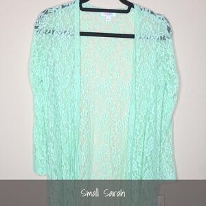 LuLaRoe Sarah Small Floral Lace Mint NEW